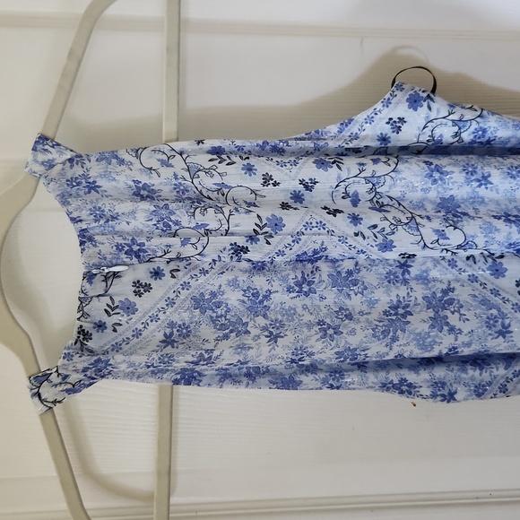 Laundry by Selli Segal blue maxi halter dress SZ 2 - Picture 9 of 10